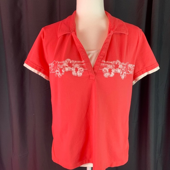 Sonoma dark pink Hawaiian style golf shirt size XL - Picture 1 of 7